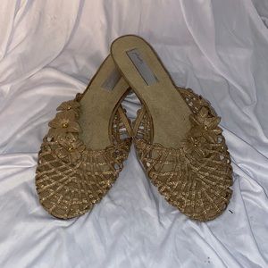 Never worn Gold sandal from Spiegel